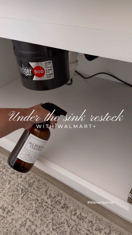 Under the sink restock with @walmart 🤍 #walmartpartner   I ordered some essentials I needed with my Walmart+ membership to organize & restock under my kitchen sink and it got delivered straight to my door for free. If you haven’t gotten the membership yet, now is the time because June 17th is the beginning of Walmart+ Week - That means exclusive member-only offers like: 1 Free Express Delivery, up to 20% Walmart Cash when you book your next trip with Walmart+ Travel, 20 cents off per gallon at participating Exxon & Mobil stations + more! (35 order min. Restrictions apply.
Limited time only. Terms & Restrictions apply.)

#walmartplus #walmartfinds #liketkit #ltkhome #underthesinkorganization #kitchenorganization #kitchenorganizers #cleaning #storagebins #walmart #underthesinkrestock 



#LTKHome #LTKSeasonal #LTKFindsUnder100