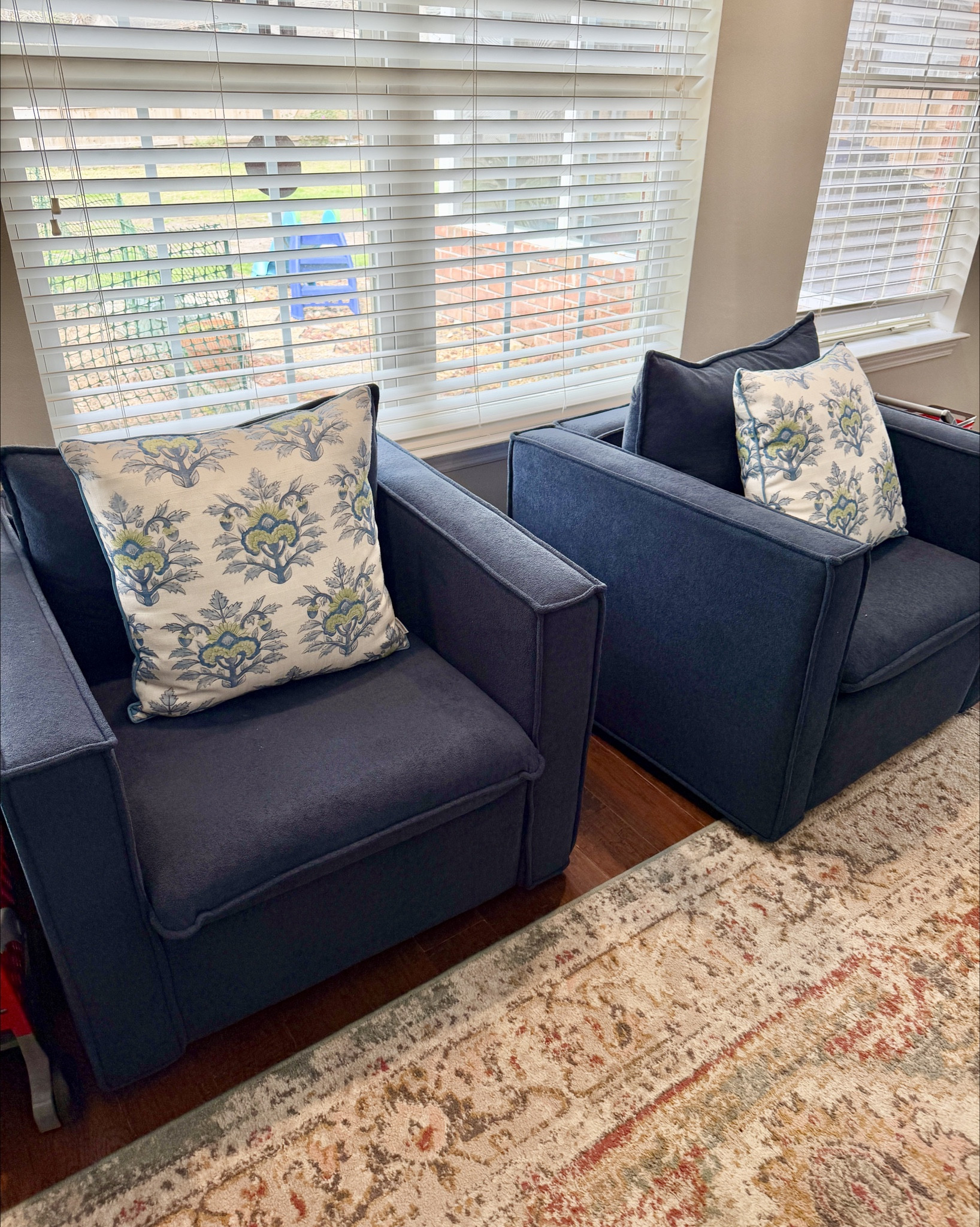 Navy blue swivel chairs of your dreams 😍 and 57% off!! 

#LTKHome