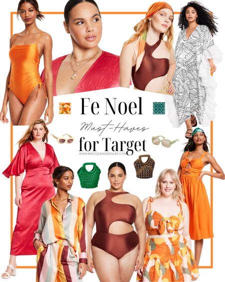 Target Spring Designer Collection x Fe Noel . Warm - Weather Outfit , Reaort Wear , Target Fashion , Cover ups , bold colors , co-ord sets 

#LTKstyletip #LTKswim #LTKtravel