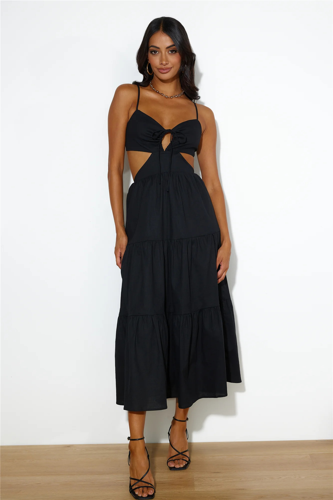 Loving Her Style Maxi Dress Black | Hello Molly (US)