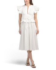 Martine Cotton Blend Midi Dress | Casual Dresses  | Marshalls | Marshalls