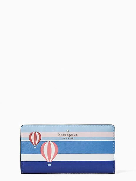 hot air balloon large slim bifold wallet | Kate Spade Outlet