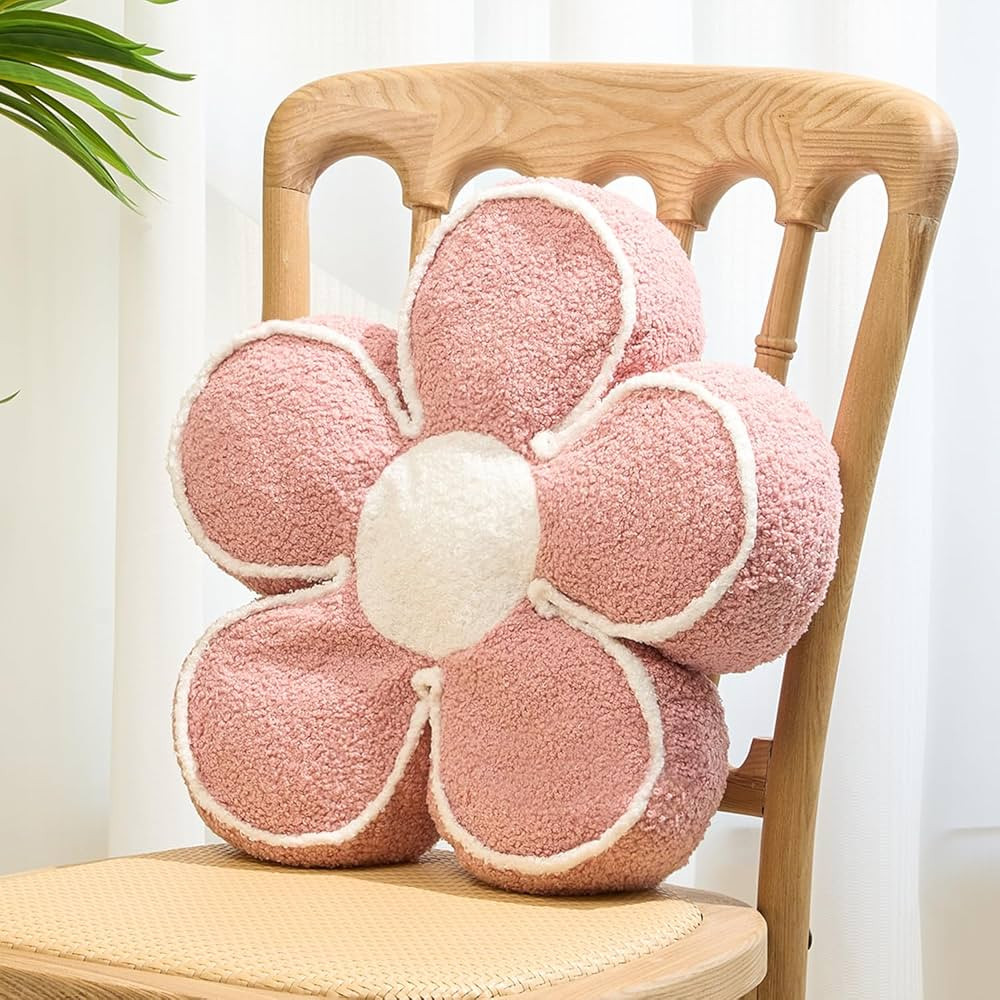 Sioloc Flower Pillow Flower Throw Pillow Flower Floor Cushion Cute Seat Cushion Aesthetic Floor C... | Amazon (US)