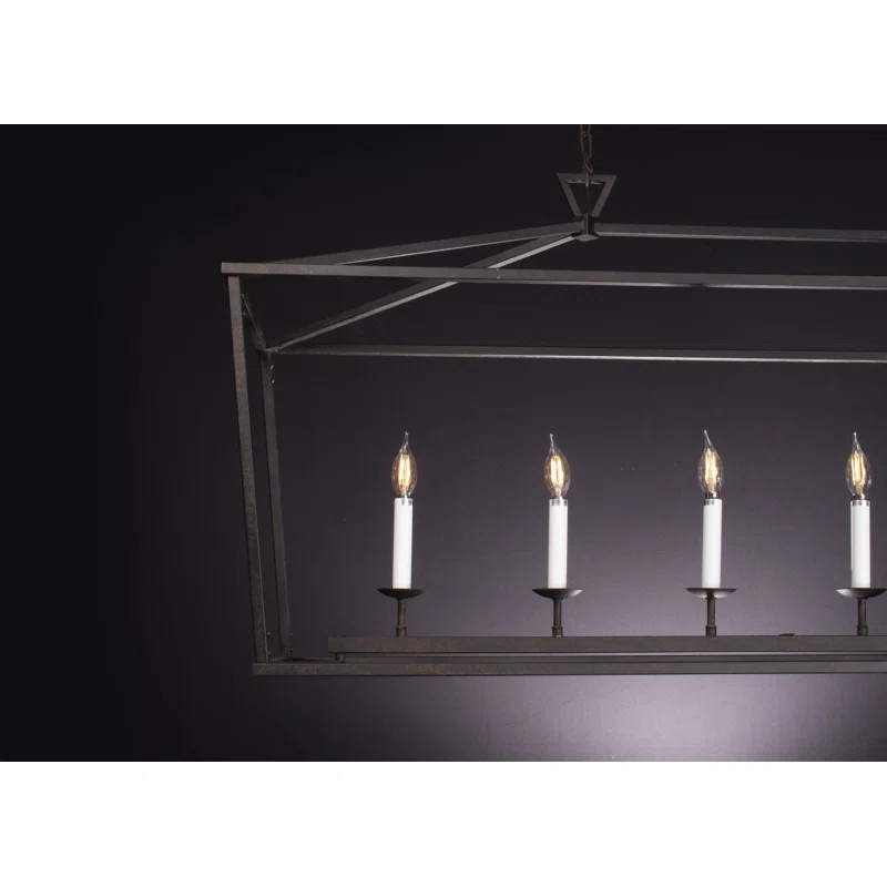 Lancaer Openwork Linear 6-Light Square/Rectangle Chandelier | Wayfair North America