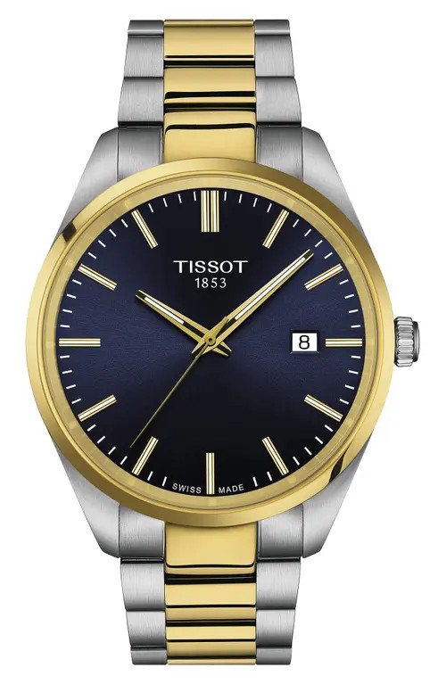 Tissot PR 100 Classic Bracelet Watch, 40mm in Blue at Nordstrom | Nordstrom