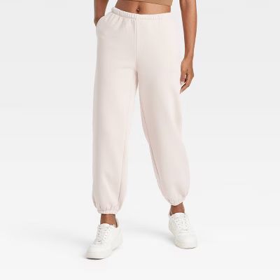 Women's Fleece Mid-Rise Cinched Jogger Pants - JoyLab™ | Target