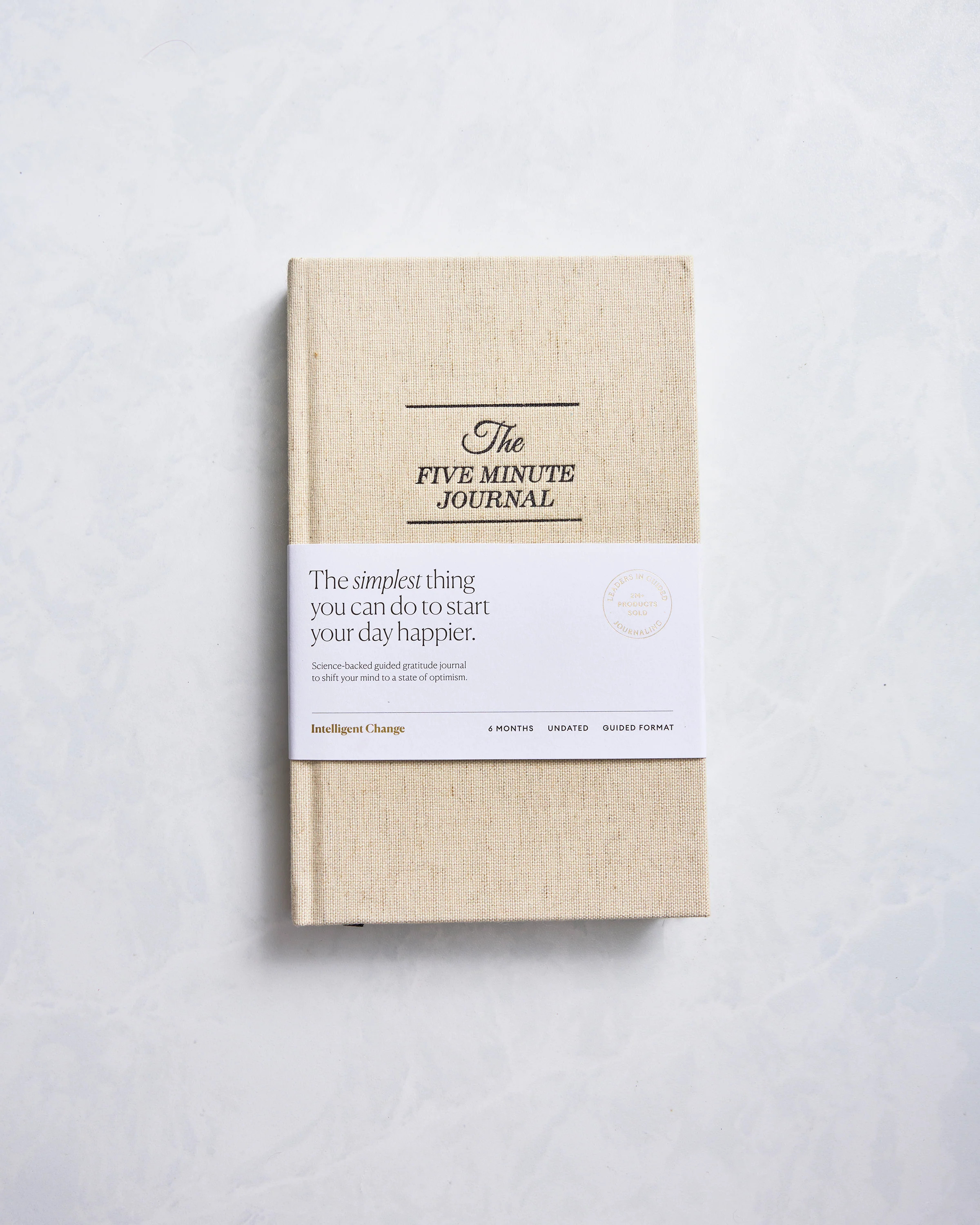 The Five Minute Journal Linen - Beige - Women's | Printfresh