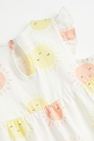 Ruffle-trimmed Jersey Dress | H&M (US + CA)