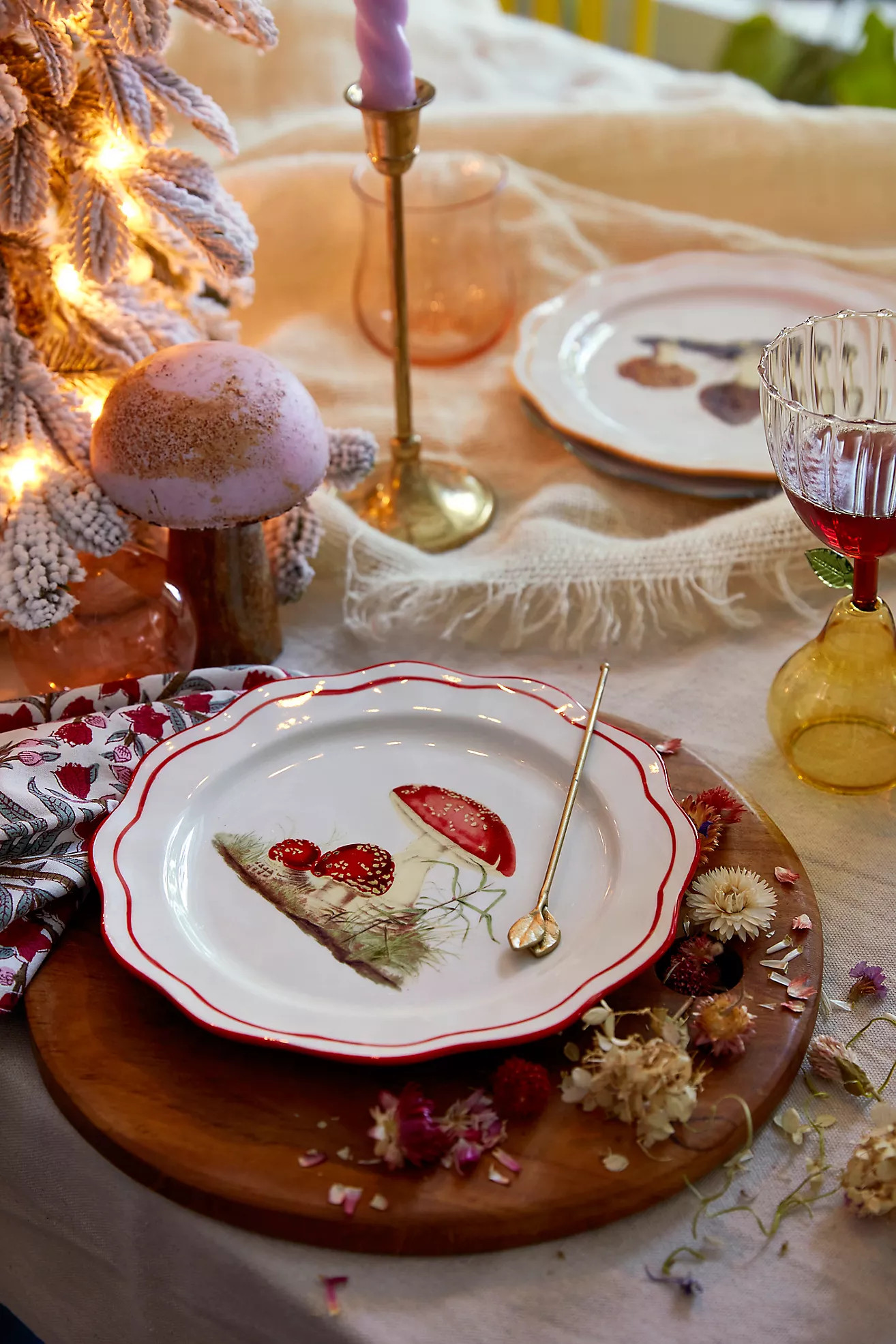 Mushroom Ceramic Plate | Anthropologie (US)