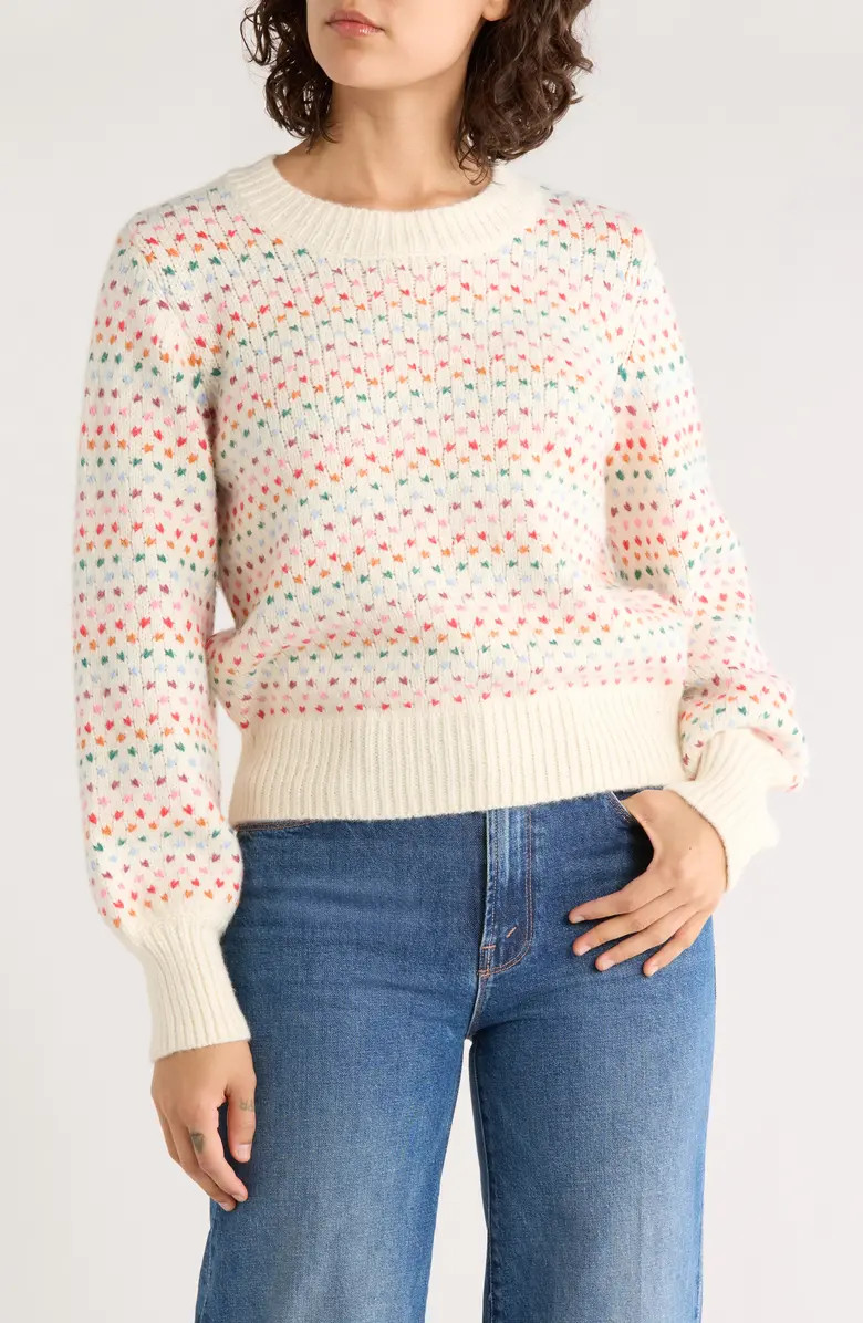 Marine Layer Alma Blouson Sleeve Sweater | Nordstrom | Nordstrom