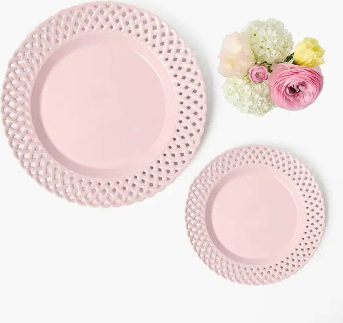 Pink Basketweave Starter Plate | Nordstrom