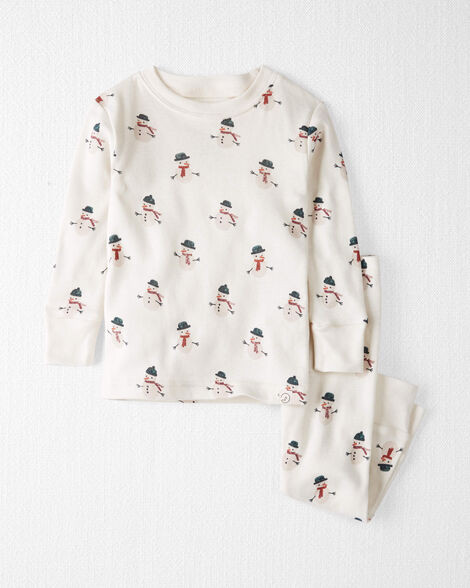 Baby Organic Cotton Snowman Print Pajamas | Carter's Inc