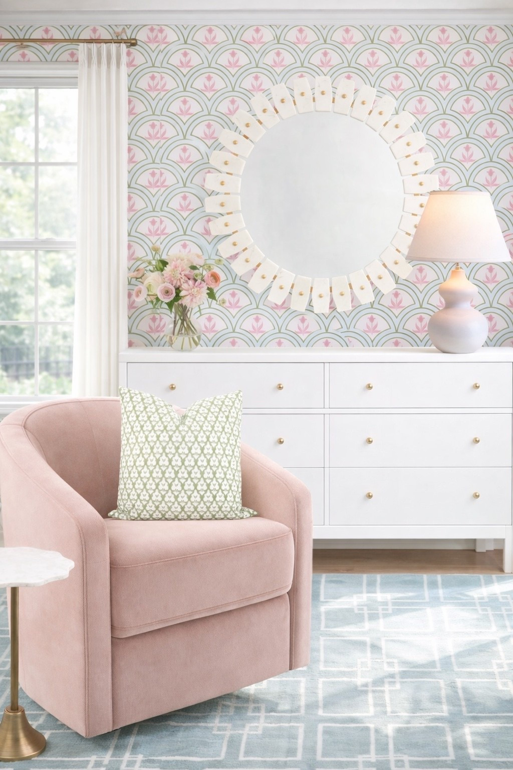 A colorful girls bedroom ready to bring to life in your home 

#kids #girls #bedroom #homedecor 