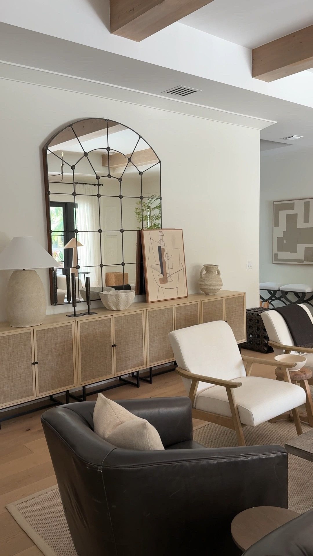 Modern, organic console styling #livingroomdecor #earthyhome

#LTKHome