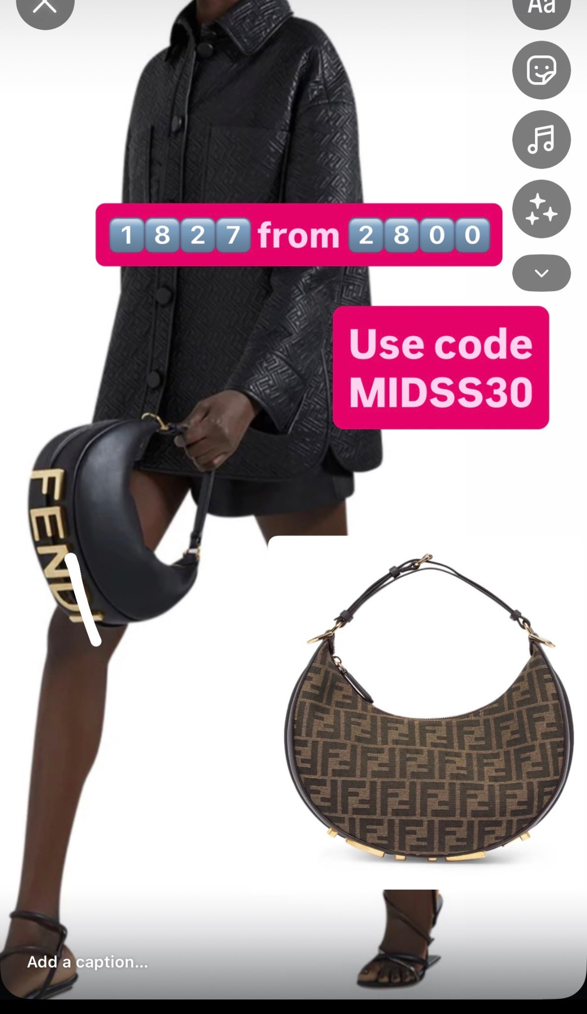 Small Fendi fendigraphy bag sale use code
MIDSS30
Tax and duties included 

#LTKSaleAlert #LTKvlog #LTKootd