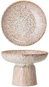 Bloomingville Brown Stoneware Footed Bowl | Amazon (US)