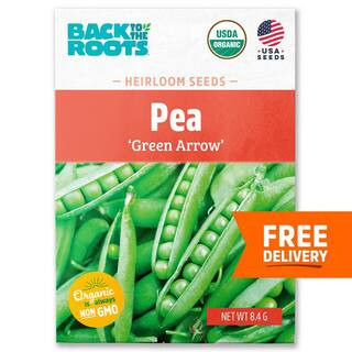 Organic Pea Green Arrow Heirloom Vegetable Seeds | The Home Depot