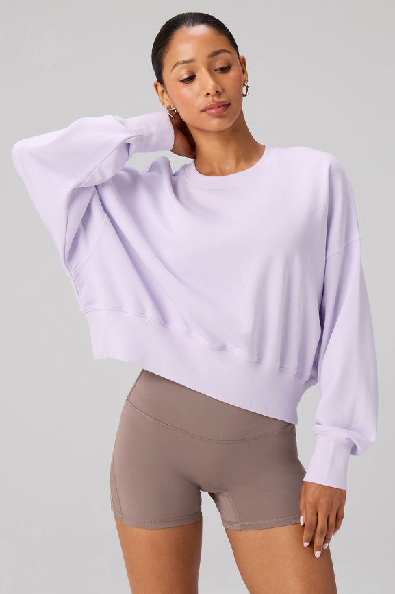 Year Round Terry Crew Neck Sweatshirt | Fabletics