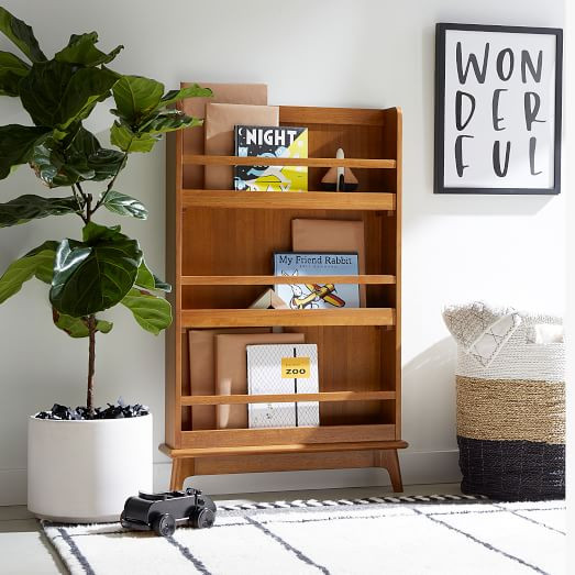 Mid-Century Bookrack (30") - Acorn | West Elm (US)