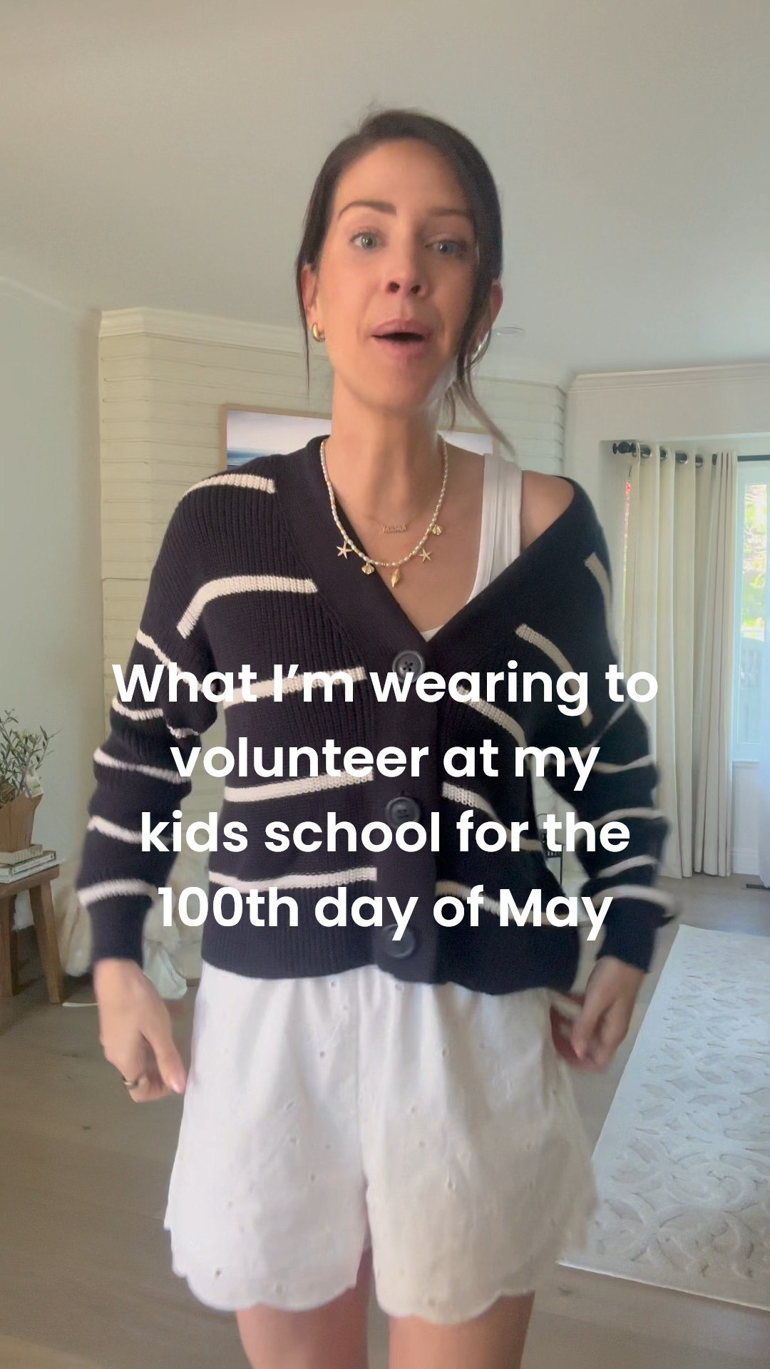 OOTD for a spring day volunteering at my kids school.  Wearing  small in the eyelet shorts and a small in the cardigan. Medium in the tank for length  

#LTKSaleAlert #LTKFindsUnder50 #LTKStyleTip
