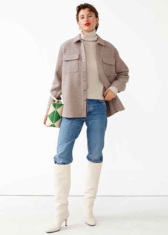 Oversized Wool Blend Overshirt | & Other Stories (EU + UK)