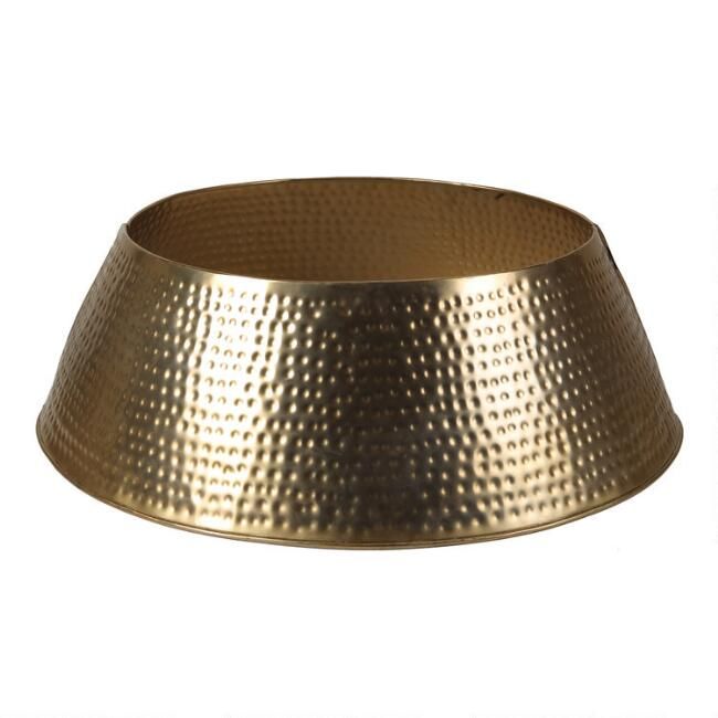 Hammered Gold Metal Tree Collar | World Market