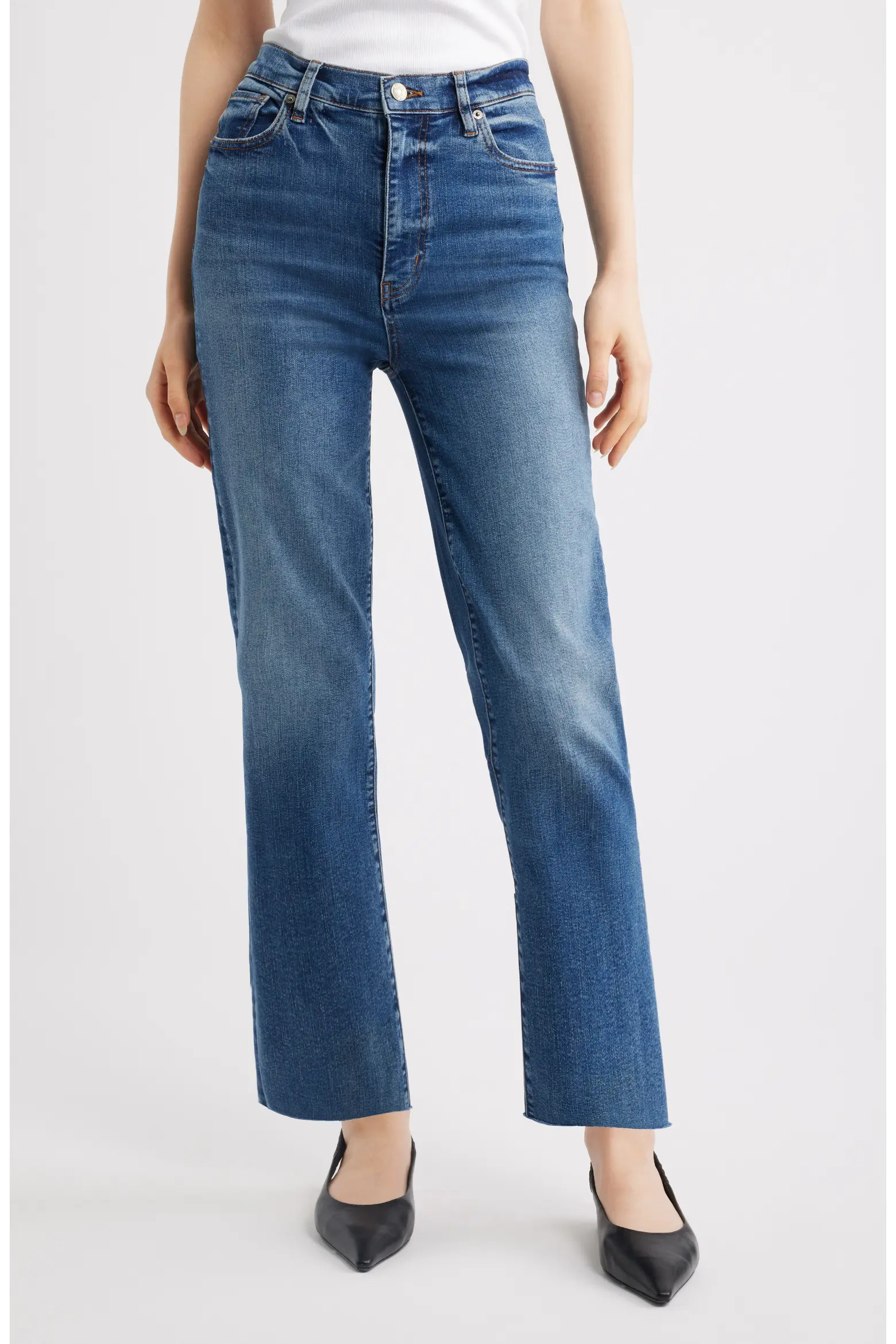 FRAME Le Sleek Stretch Straight Leg Jeans (Women) | Nordstrom | Nordstrom