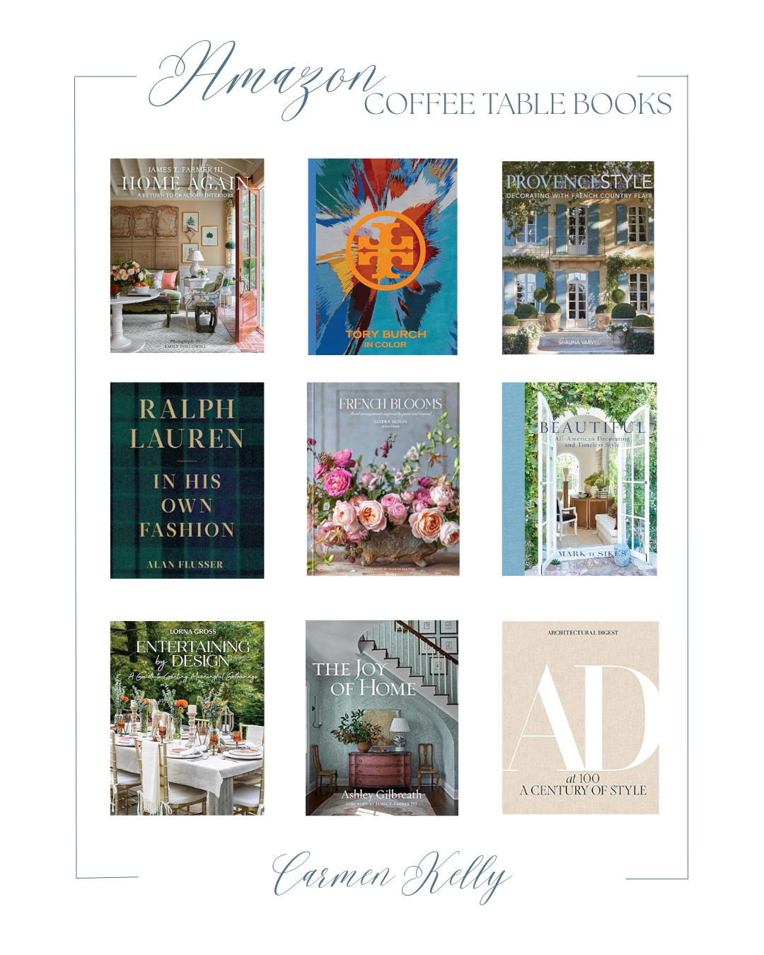 Coffee table books interior design fashion designer flowers entertaining Tory Burch Ralph Lauren Polo AD Architectural Digest southern style home Amazon 
 

#LTKHome #LTKSaleAlert #LTKStyleTip
