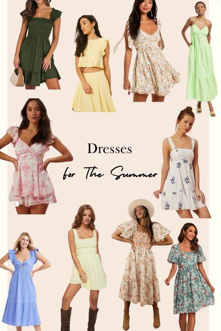 So many cute dresses for the summer! Lots of long and short dresses you can dress up and down with! 
#summerdress #dresses #sundress 

#LTKstyletip #LTKSeasonal #LTKU