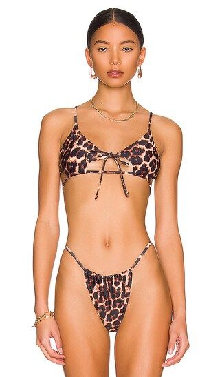 Chantelle Bikini Top in Leopard | Revolve Clothing (Global)