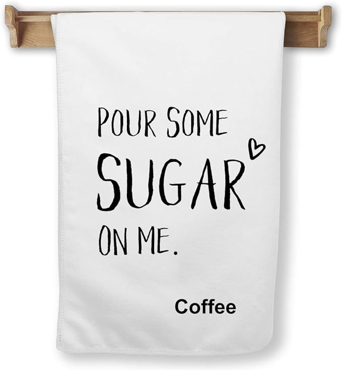 yuzi-n Coffee Lover Gift - Funny Kitchen Towels - Coffee Decor - Hostess Gift - Dish Towels - Hou... | Amazon (US)
