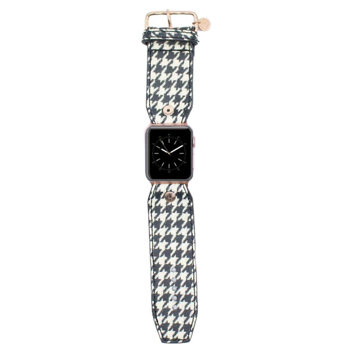 Black Houndstooth Sivella Watchband | Sparkl