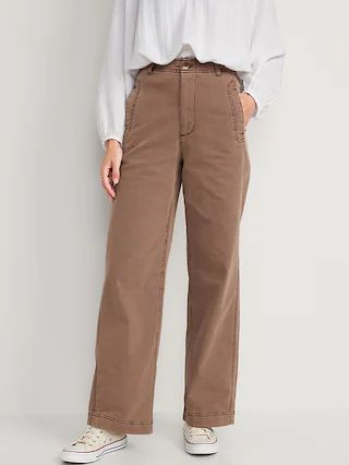 Extra High-Waisted Wide-Leg Workwear Pants for Women | Old Navy (US)