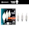 EcoSmart 40-Watt Equivalent BA11 Dimmable Candelabra E12 Fine Bendy Filament LED Vintage Edison Light Bulb Soft White (3-Pack) BA11C5E12827S | The Home Depot