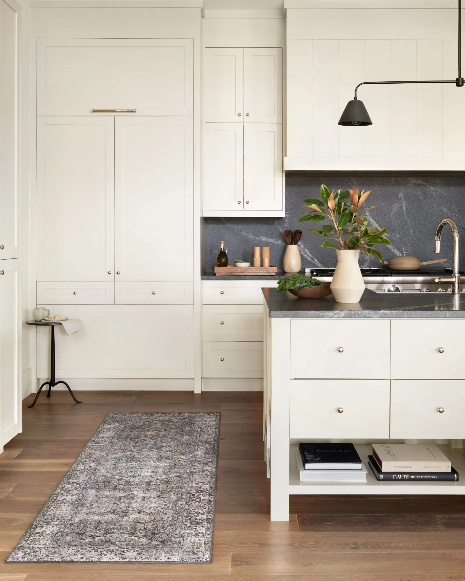 Layla Printed LAY-06 Taupe/Stone/Navy/Teal Area Rug | Rugs Direct