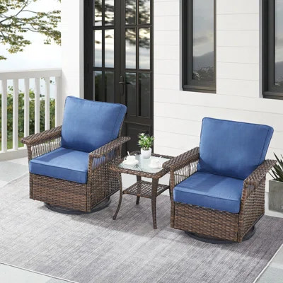 Serita Everyn 2 - Person Outdoor Seating Group with Cushions | Wayfair North America