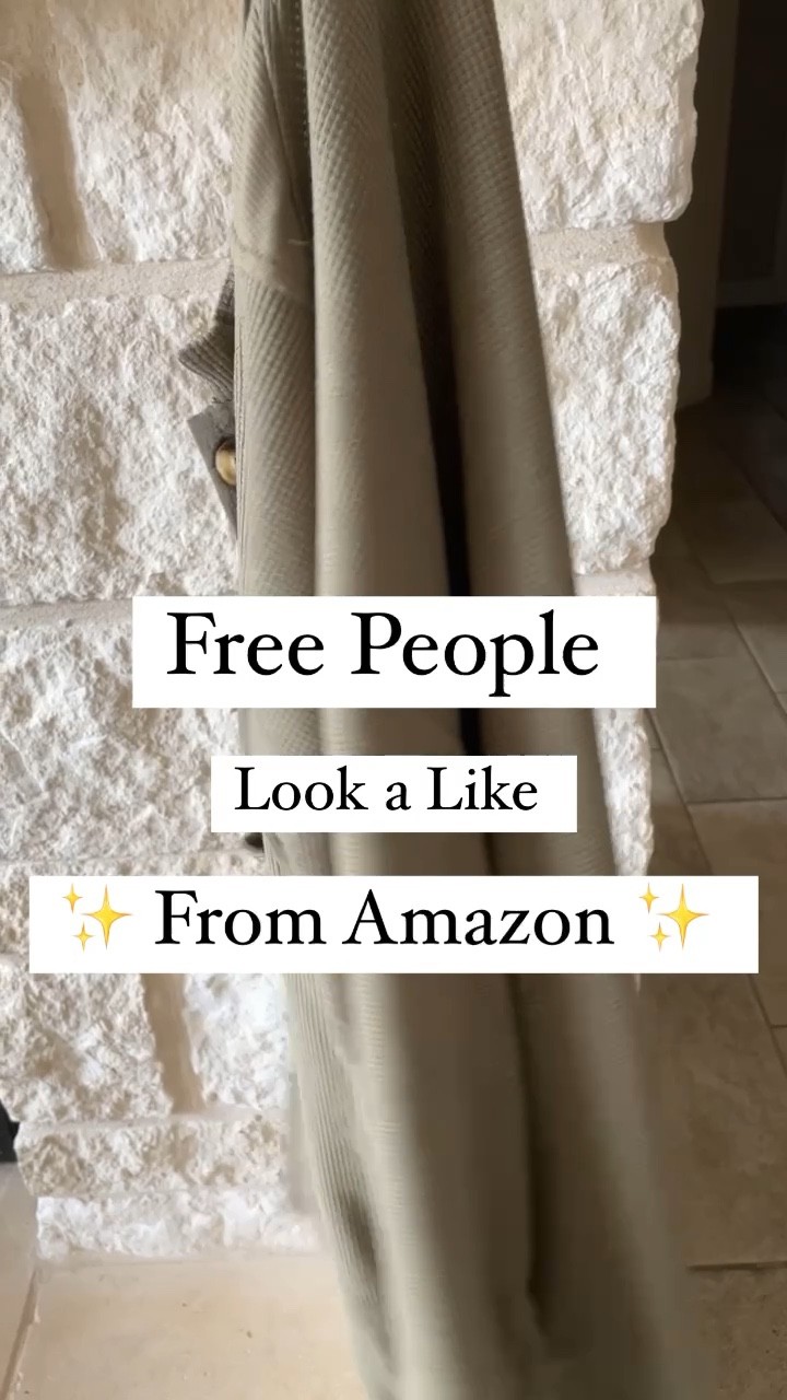 Which would you choose? Free people one scout jacket $128 or amazon $30 ✨ 
.
#amazonfinds #amazon #amazonfashion #lookalikes #lookalike #fashionreels #affordablefashion 

#LTKsalealert #LTKstyletip #LTKunder50