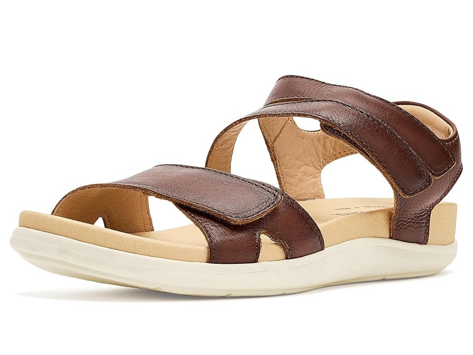 Samuel Hubbard Capri Sandals Women's Dress Sandals Cognac Leather: 9 C - Wide | Zappos.com