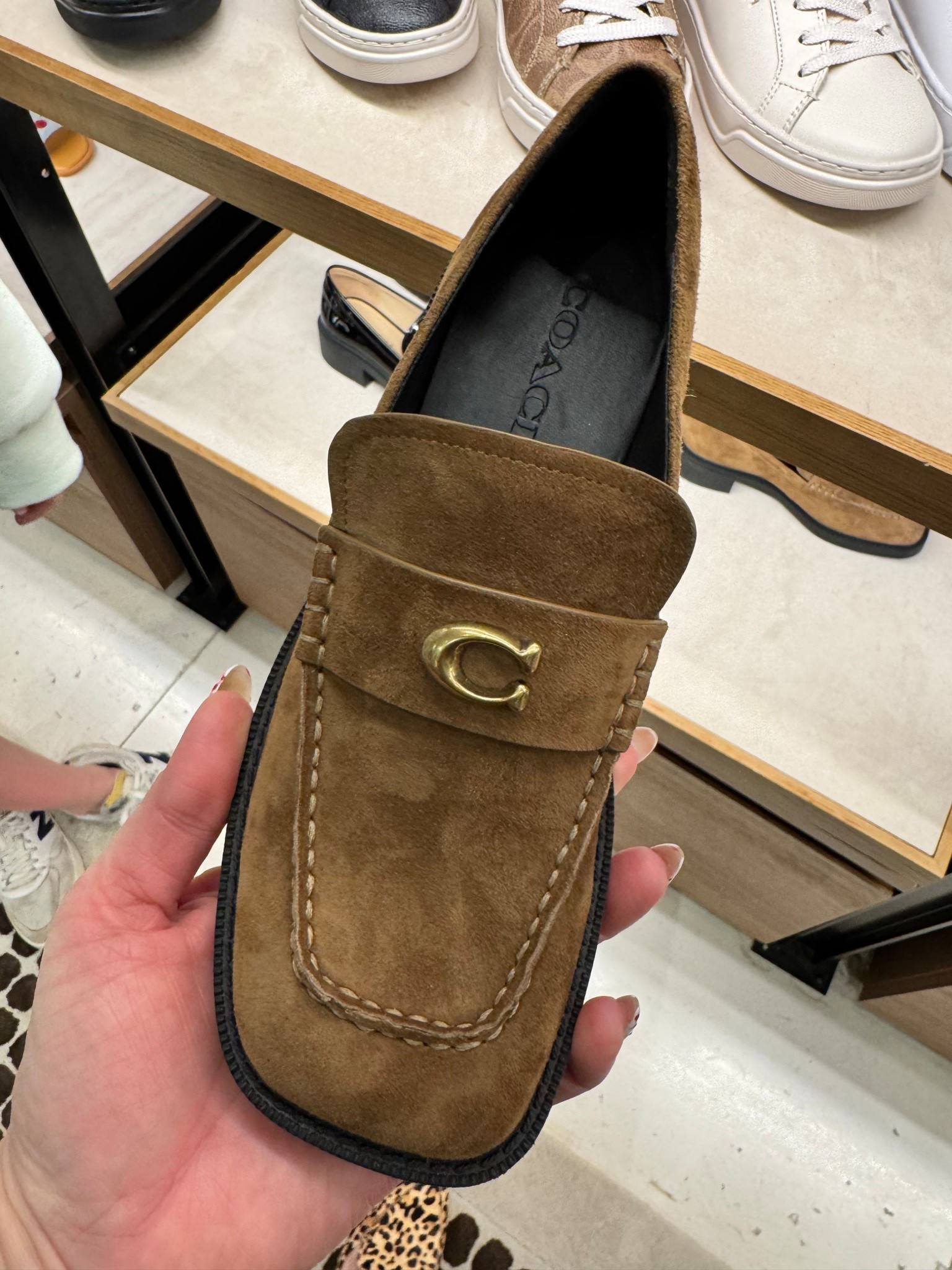 The perfect neutral loafer 

🔎 Women’s loafers, heeled loafers, suede loafers, neuttal loafers, brown loafers, suede loafers, COACH loafers, loafers by COACH, styled with bags

#LTKOver40 #LTKootd #LTKgrwm