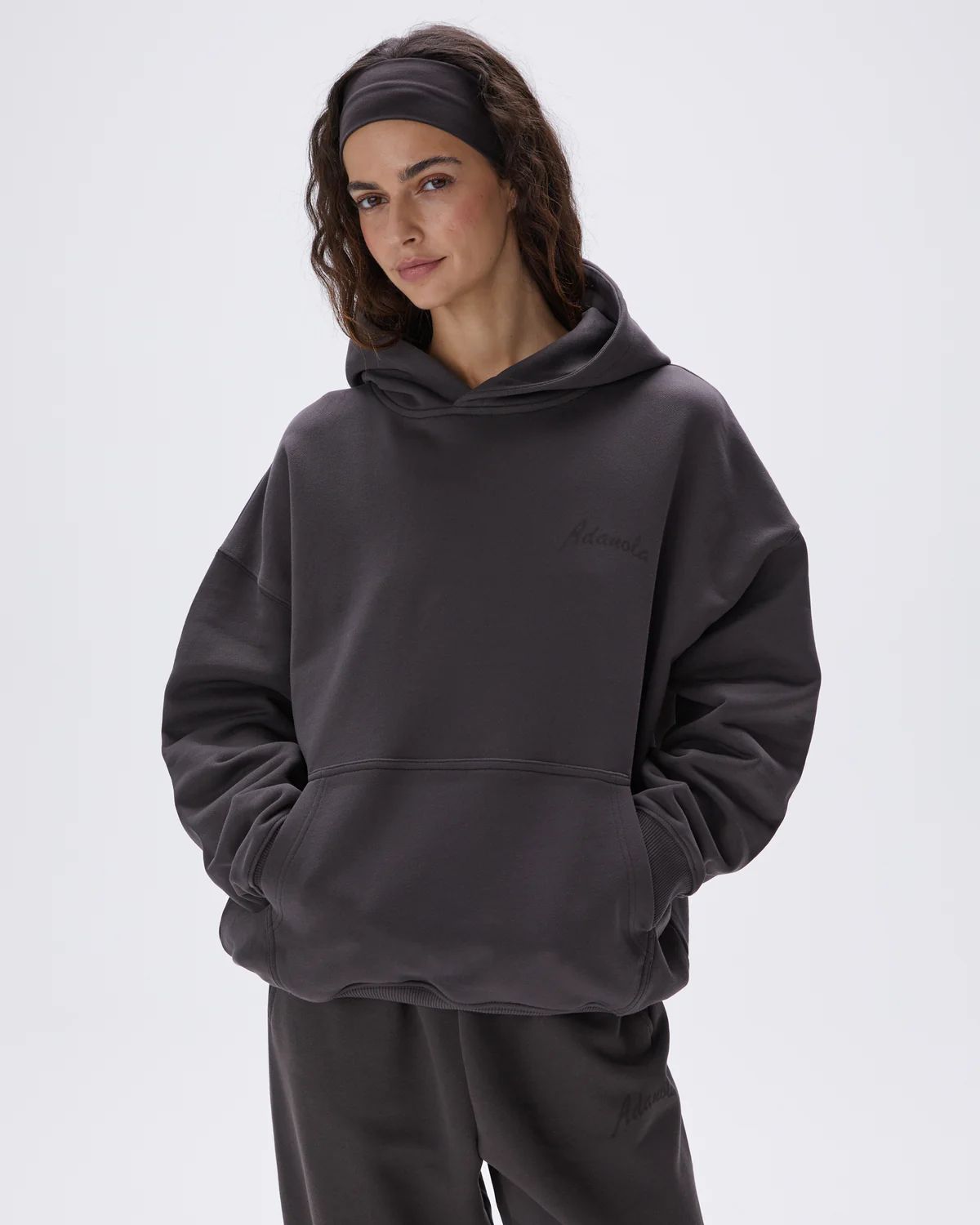 Freehand Oversized Hoodie - Coffee Bean | Adanola UK