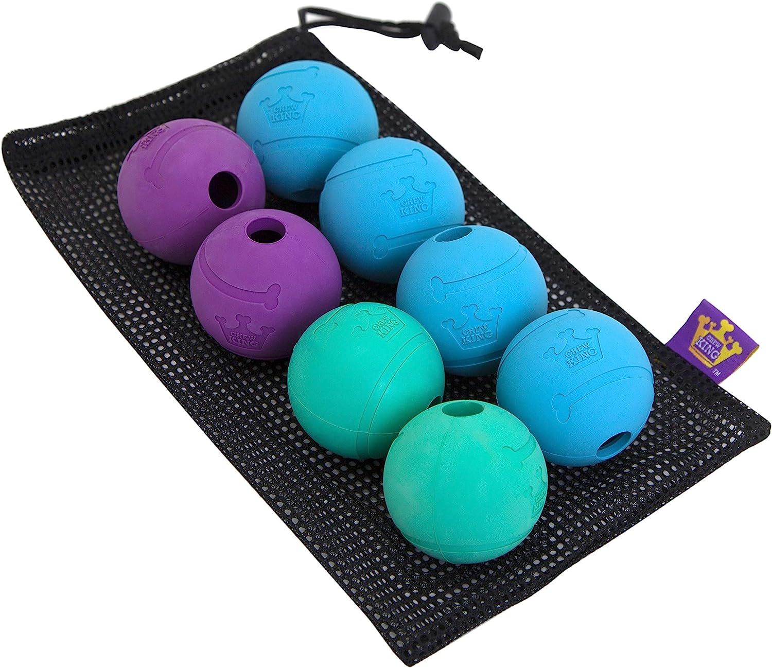 Chew King Fetch Balls Durable Natural Dog Toy Ball, Fetch Toy Collection, Fits Ball Launcher | Amazon (US)