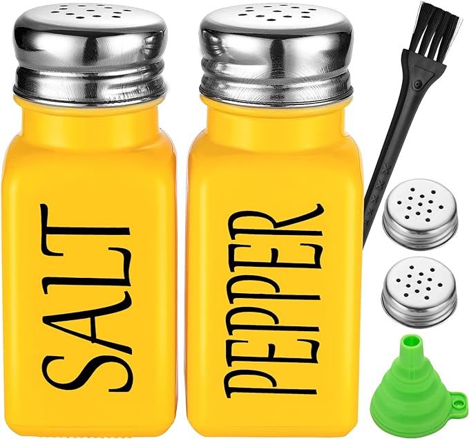 DWTS DANWEITESI Yellow Salt and Pepper Shakers Set,Cute Salt and Pepper Shakers,For Yellow Kitche... | Amazon (US)