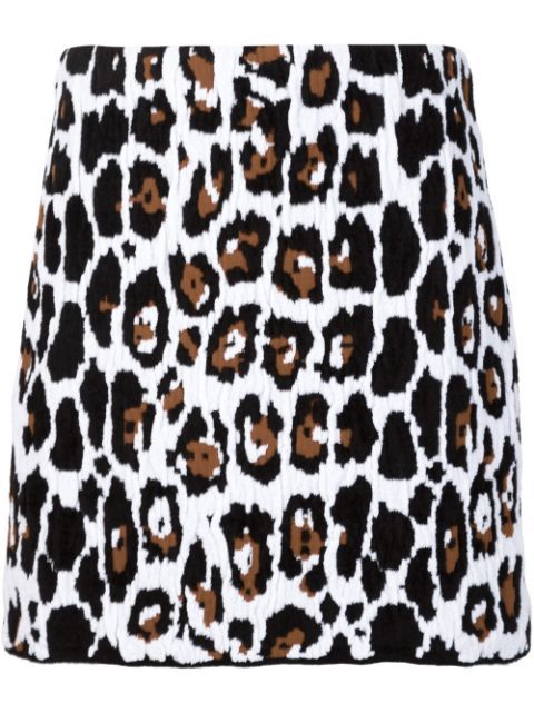 leopard print skirt | FarFetch US