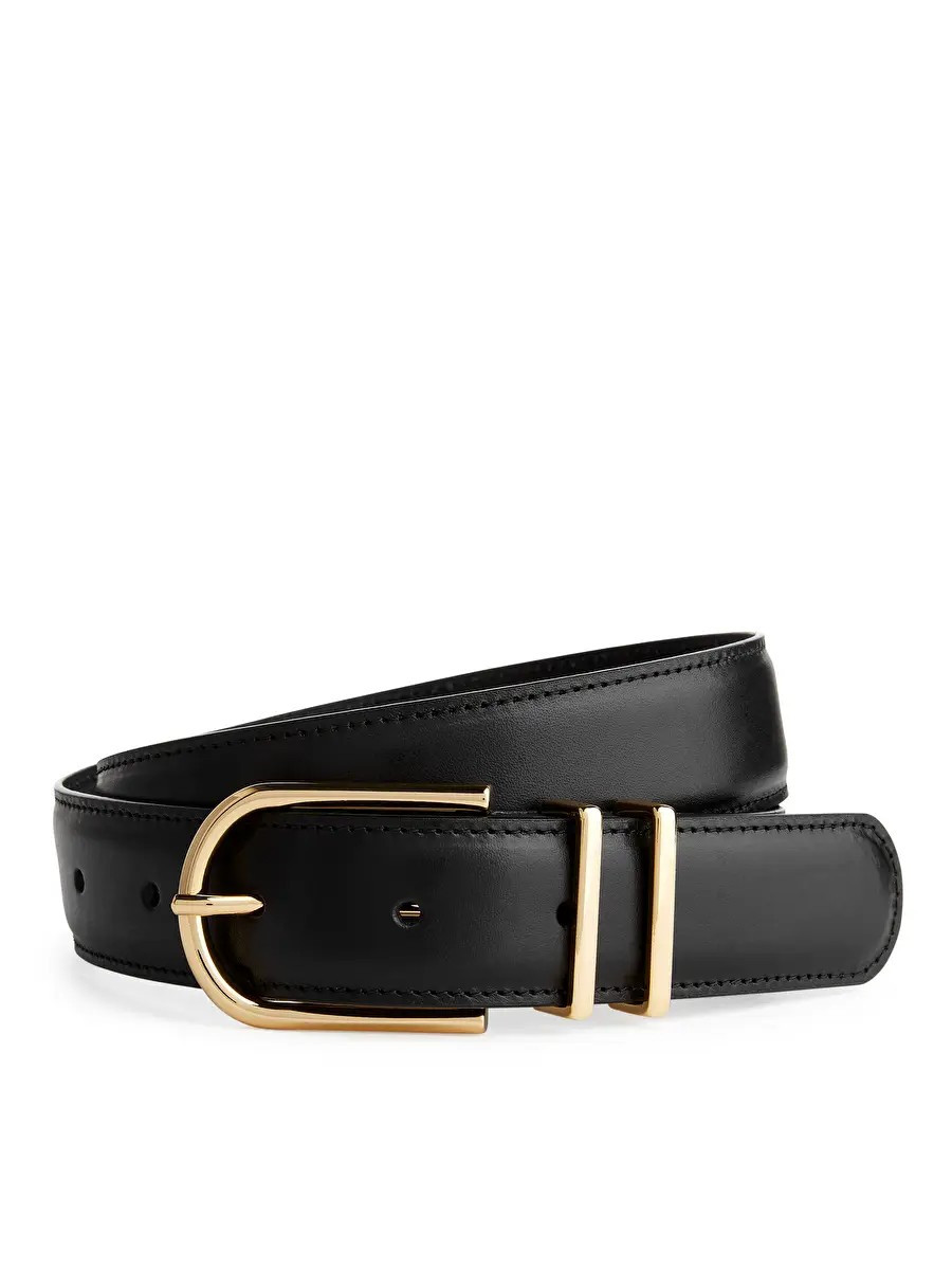 Leather Belt - Black - ARKET GB | ARKET (US&UK)