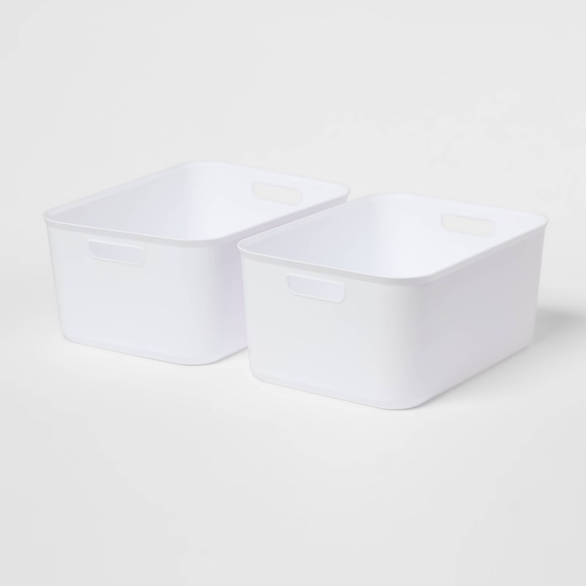12.5L Brightroom Open Storage Tub White 2pk - Brightroom™ | Target