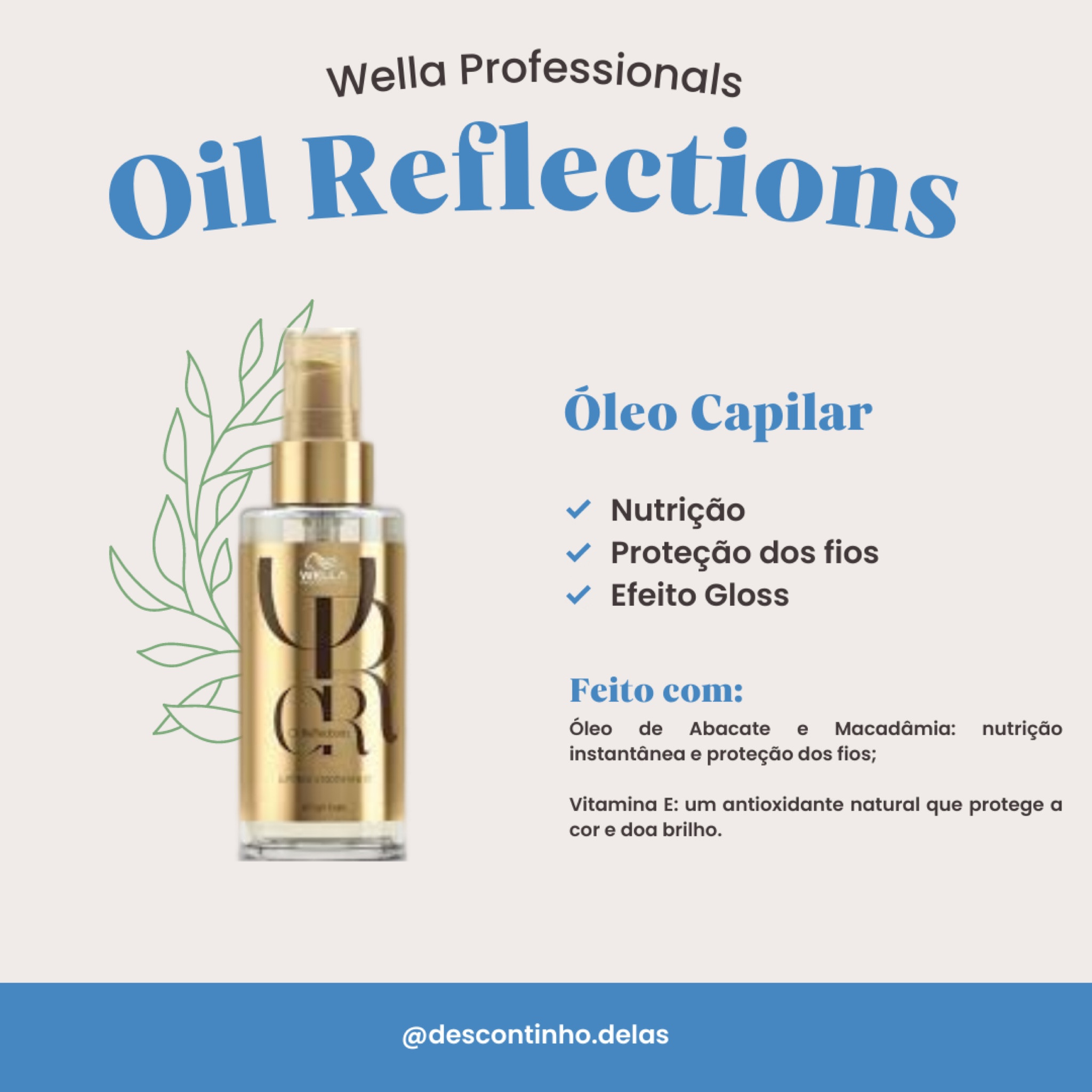 Óleo capilar para todos os tipos de cabelos. Versátil, o óleo capilar Wella Professionals Oil Reflections Luminous Smoothening protege, nutre e deixa o cabelo macio e com efeito gloss. É mais nutritivo, sendo indicado para cabelos que precisam de uma carga maior de nutrientes.

Garanta já o seu! 

#LTKbrasil #LTKbeauty