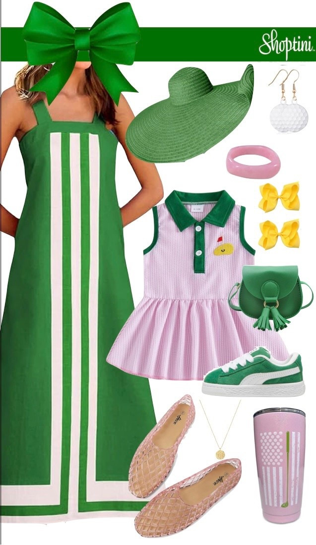 Mom and daughter golf theme outfits for The Masters / Masters viewing party outfits 

#LTKKids #LTKSaleAlert #LTKootd