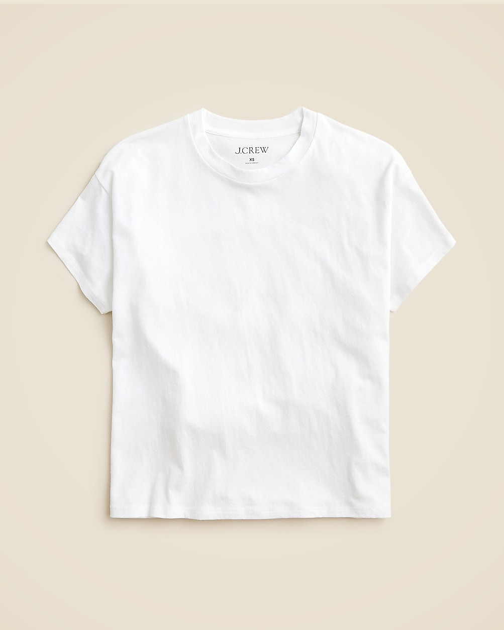 Feather jersey cropped T-shirt | J. Crew US