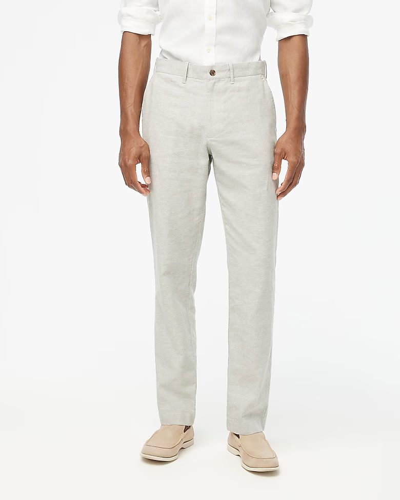 Straight-fit linen-cotton blend pant | J.Crew Factory