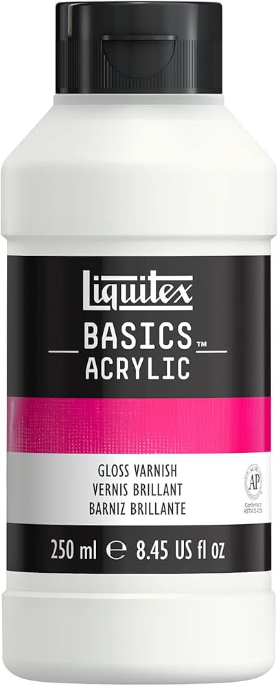 Liquitex BASICS Gloss Varnish, 250ml (8.4oz) Bottle | Amazon (US)